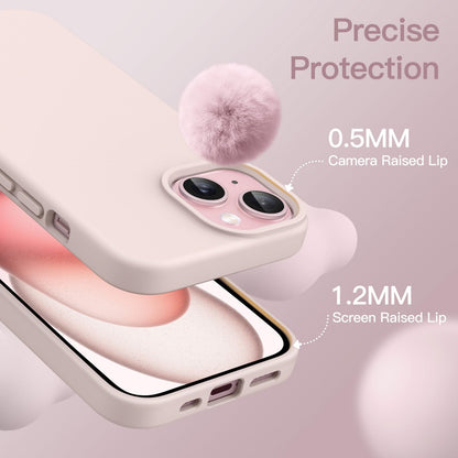 JETech Silicone Case for iPhone 15 Pro Max 6.7-Inch, Silky-Soft Touch Full-Body Protective Phone Case, Shockproof Cover (Black)