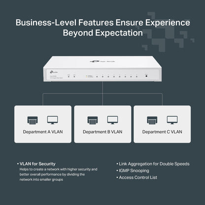 TP-Link TL-SG108S 8 Port Gigabit Ethernet Switch | Desktop/Wall-Mount | Plug & Play | Fanless | Sturdy Metal | 3 Year Manufacturer Warranty | 802.1p/DSCP QoS & IGMP Snooping | Compact Design