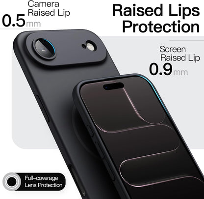 JETech Magnetic Slim Case for iPhone Air, Compatible with MagSafe, Ultra-Thin Lightweight Minimalist Phone Cover with Matte Finish and Full Camera Lens Protection, 6.5-Inch Display (Black)