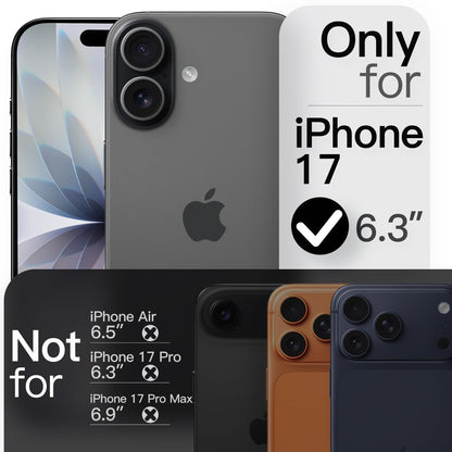 JETech Magnetic Slim Case for iPhone 17 Pro Max 6.9-Inch, Compatible with MagSafe, Ultra-Thin Lightweight Minimalist Phone Cover with Matte Finish and Full Camera Lens Protection (Black)