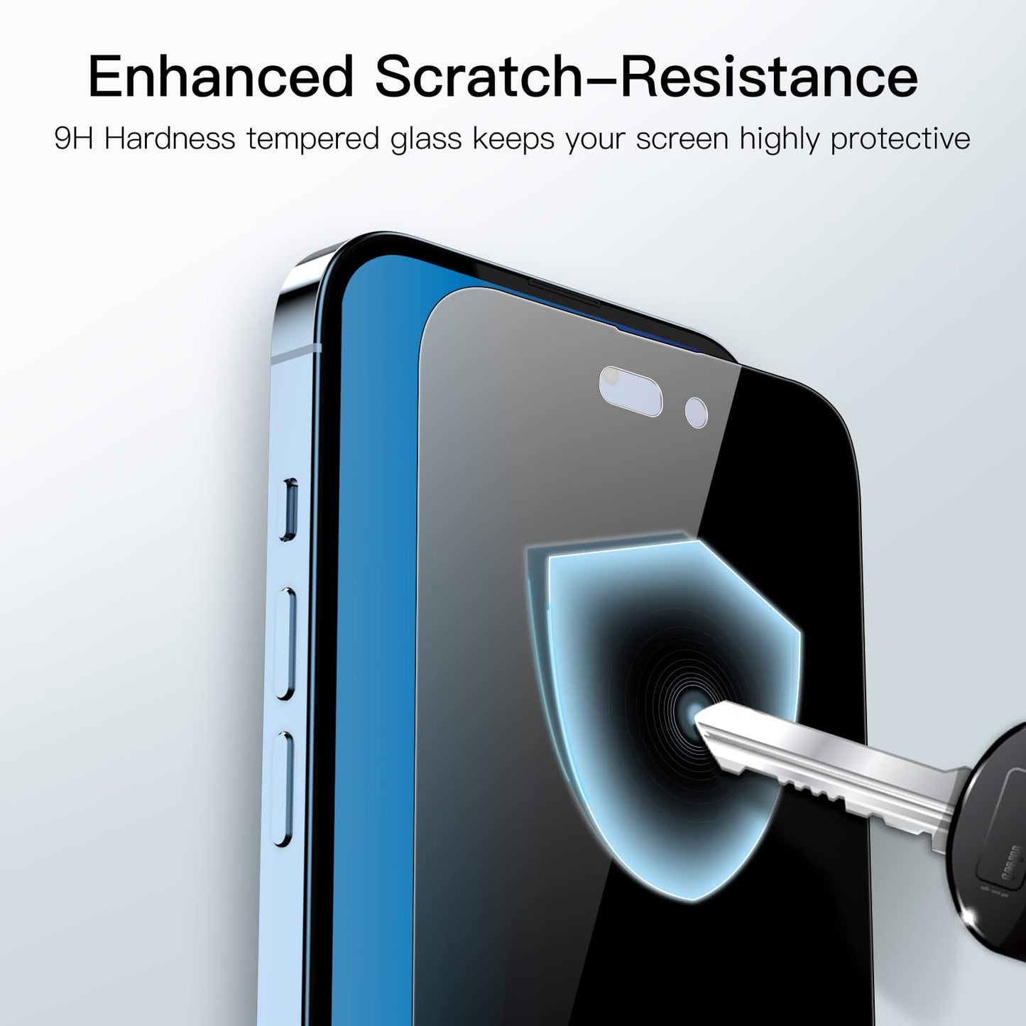 JETech Privacy Full Coverage Screen Protector for iPhone 14 Pro Max 6.7-Inch, Anti-Spy Tempered Glass Film, Edge to Edge Protection Case-Friendly, 2-Pack