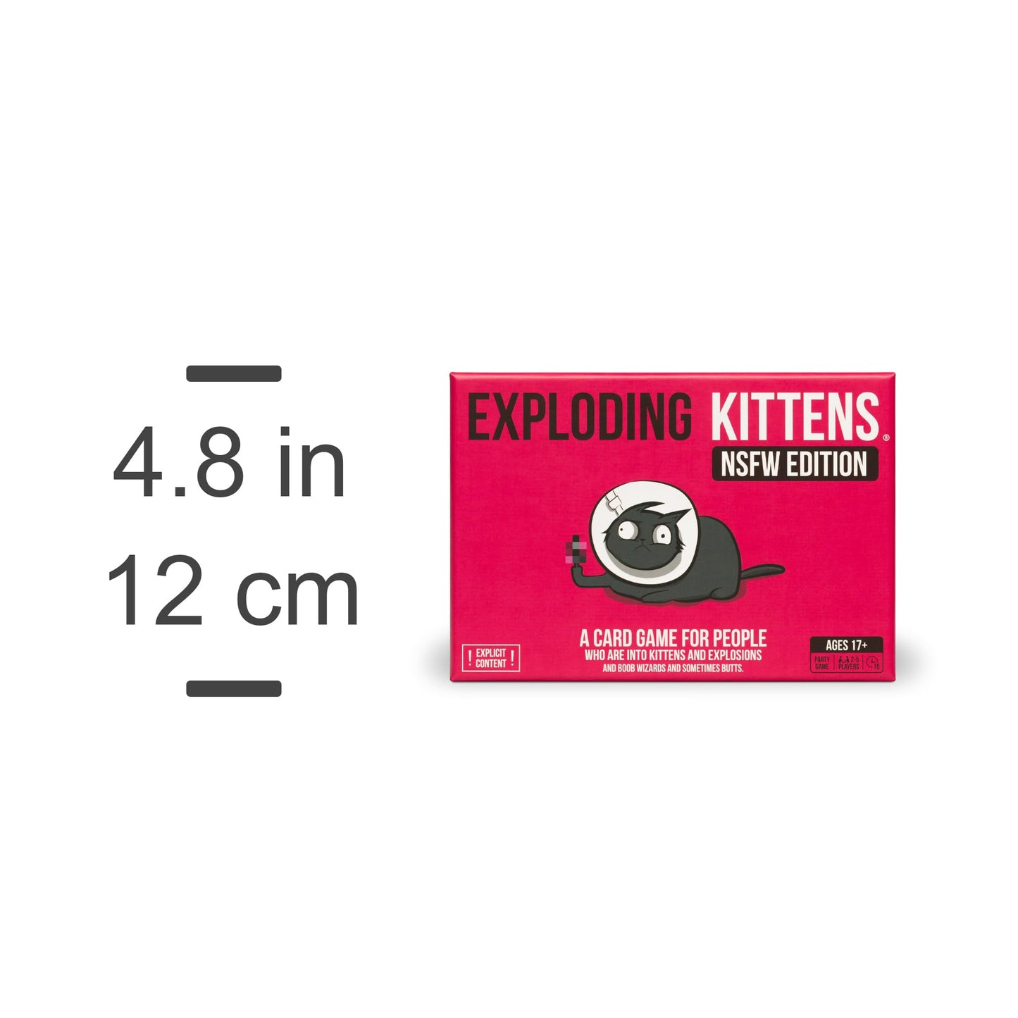 Exploding Kittens Original Edition - 2-5 Players - Ages 7+ - 15 Minutes to Play - High Stakes Card Game - Party Game, Family Game Night, Kid and Adult Card Game
