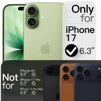 JETech Magnetic Slim Case for iPhone 17 Pro Max 6.9-Inch, Compatible with MagSafe, Ultra-Thin Lightweight Minimalist Phone Cover with Matte Finish and Full Camera Lens Protection (Black)