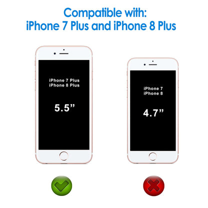 JETech Screen Protector for iPhone 8 Plus and iPhone 7 Plus 5.5-Inch, Tempered Glass Film, 2-Pack