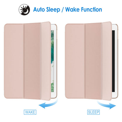 JETech Case for iPad (9.7-Inch, 2018/2017 Model, 6th/5th Generation), Smart Cover Auto Wake/Sleep (Black)