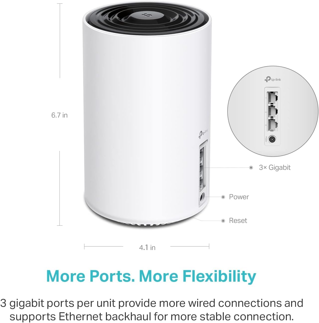 TP-Link Deco XE75 AXE5400 Tri-Band WiFi 6E Mesh System - Covers up to 5500 Sq.Ft, Replaces WiFi Router and Extender, AI-Driven Mesh, 6GHz Band, 2-Pack