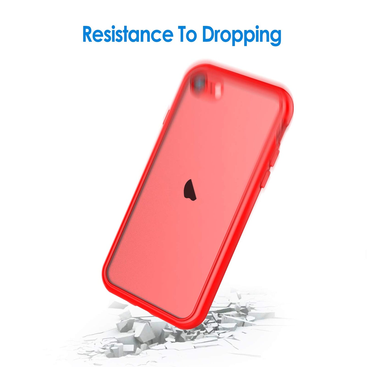 JETech Case for iPhone SE 3/2 (2022/2020 Edition), iPhone 8 and iPhone 7, 4.7-Inch, Non-Yellowing Shockproof Phone Bumper Cover, Anti-Scratch Clear Back (Clear)