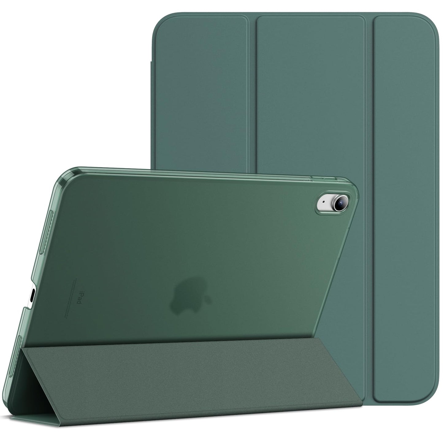 JETech Case for iPad (A16) 11th Generation 11 Inch 2025 / iPad 10th Generation 10.9 Inch 2022, Slim Smart Cover with Hard PC Translucent Back, Supports Touch ID, Auto Wake/Sleep (Navy Blue)