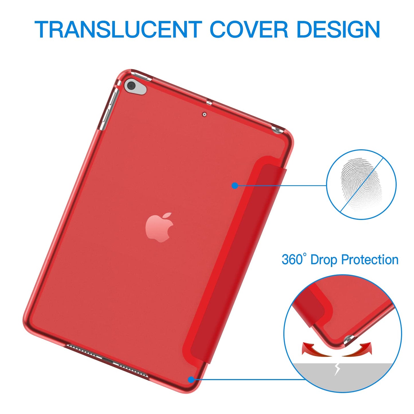 JETech Case for iPad mini 5 (2019 Model 5th Generation), Smart Cover with Auto Sleep/Wake (Black)