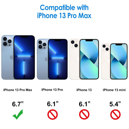 JETech Case for iPhone 13 Pro Max 6.7-Inch, Non-Yellowing Shockproof Phone Bumper Cover, Anti-Scratch Clear Back (Clear)