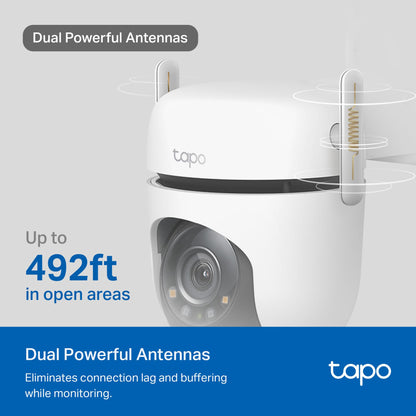 Tapo 1080P Outdoor Wired Pan/Tilt Security Wi-Fi Camera, 360° View, Motion Tracking, Works with Alexa & Google Home, Night Vision, Free AI Detection, Cloud & SD Card Storage(up to 512GB), Tapo C500…