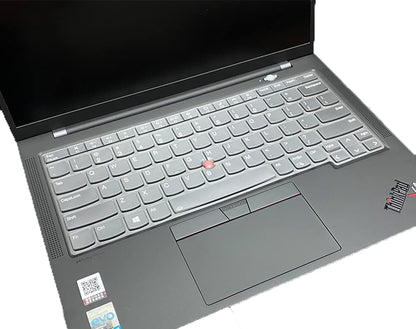 Silicone Keyboard Skin Compatible for 2021 Lenovo ThinkPad X1 Carbon Gen 9 Laptop 14", 2021 Thinkpad X1 Yoga 14", 2021 Thinkpad X1 Yoga Gen 6 14" Laptop (NOT Fit 2020-2017 release old Versions) (Black