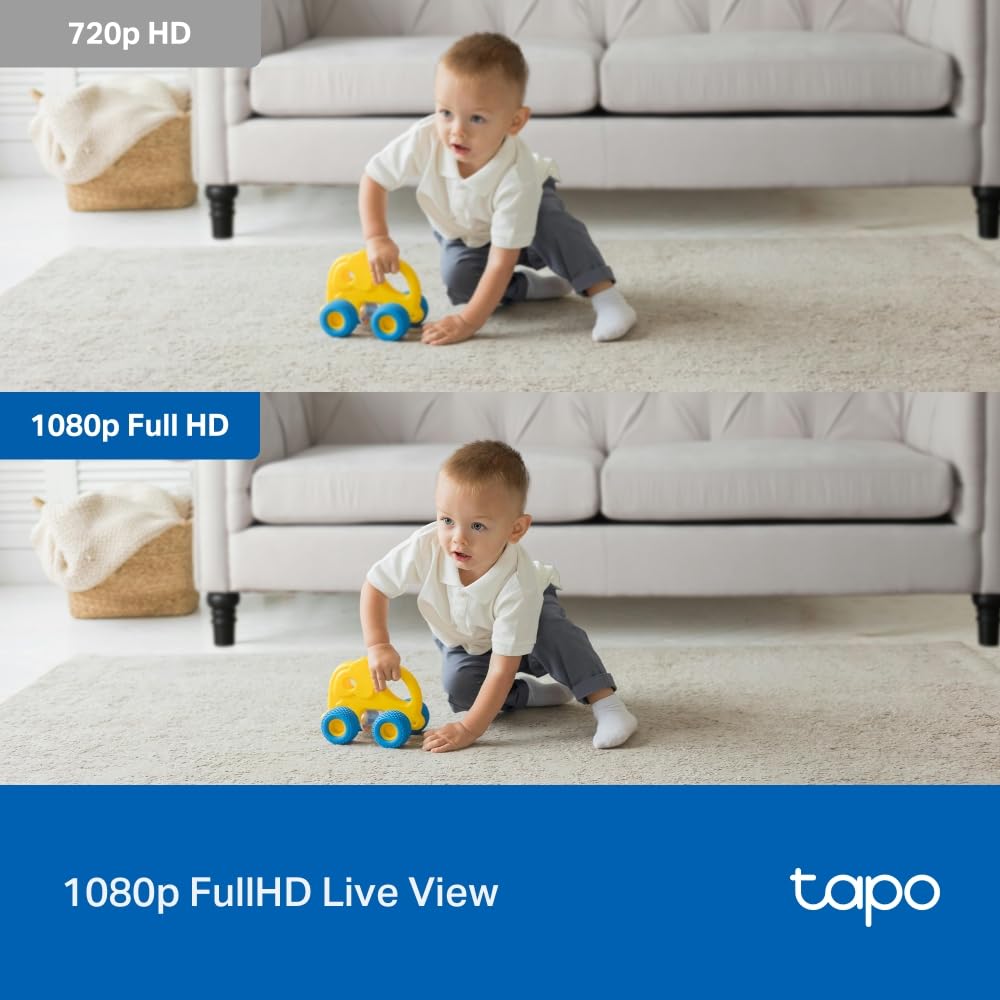 TP-Link Tapo Pan/Tilt Security Camera for Baby Monitor, Pet Camera w/Motion Detection, 1080P, 2-Way Audio, Night Vision, Cloud & SD Card Storage, Works with Alexa & Google Home (Tapo C200)