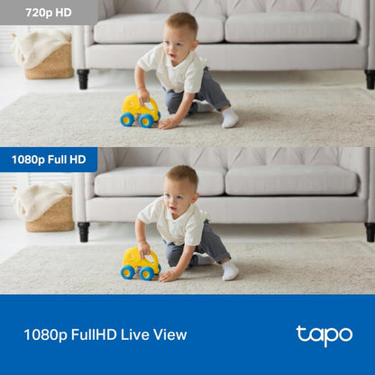 TP-Link Tapo Pan/Tilt Security Camera for Baby Monitor, Pet Camera w/Motion Detection, 1080P, 2-Way Audio, Night Vision, Cloud & SD Card Storage, Works with Alexa & Google Home (Tapo C200)