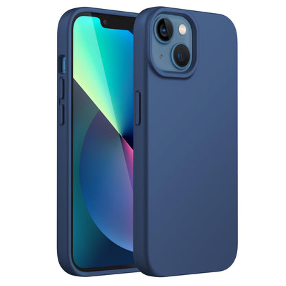 JETech Silicone Case for iPhone 13 6.1-Inch, Silky-Soft Touch Full-Body Protective Phone Case, Shockproof Cover with Microfiber Lining (Black)
