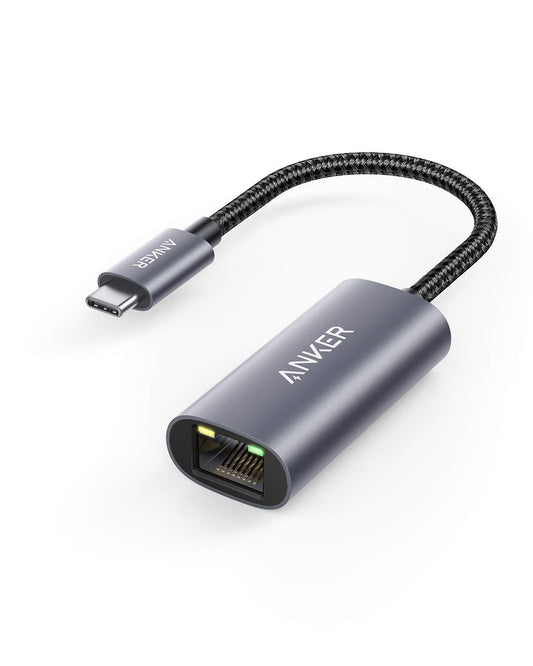 Anker USB C to Ethernet Adapter, Portable USB C Type-C 1-Gigabit Network Hub, 10/100/1000 Mbps,Network Adapter for MacBook Pro, iPad Pro 2019/2018, ChromeBook, XPS, Galaxy S9/S8, and More
