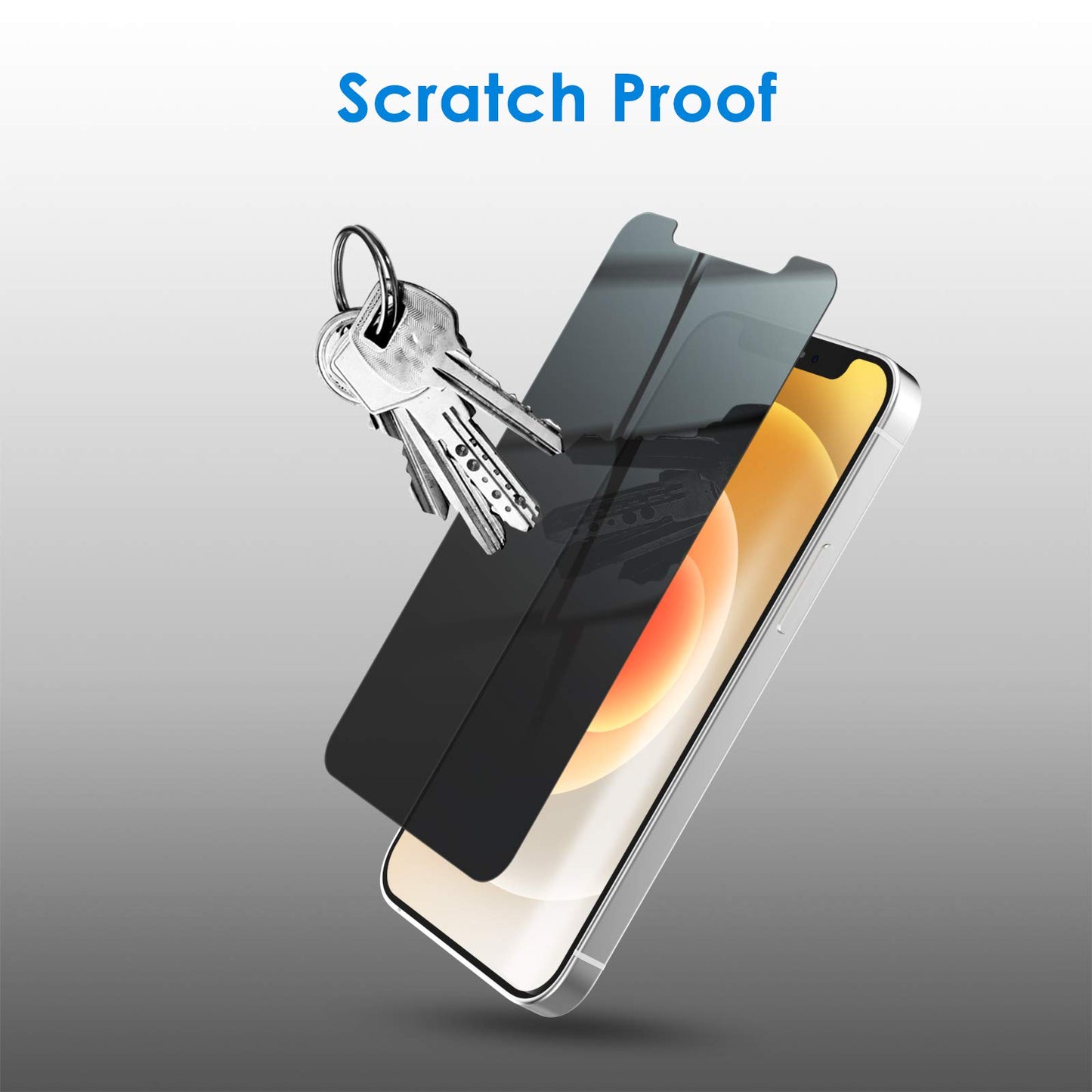 JETech Privacy Screen Protector for iPhone 17e (2026) / iPhone 16e / iPhone 13/13 Pro, Anti Spy Tempered Glass Film, 6.1-Inch Display, 2-Pack