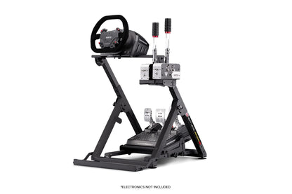 Next Level Racing Wheel Stand 2.0. Steering wheel stand for Thrustmaster, Fanatec, moza Racing on PC and video game consoles. Upgradeable to full cockpit with GTSeat add-on (not included)