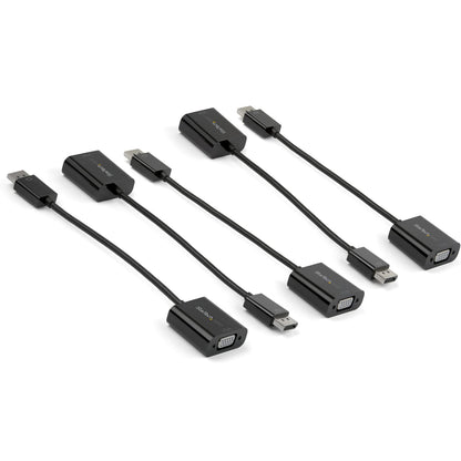 StarTech.com DisplayPort to VGA Adapter - Active DP to VGA Converter - 1080p Video - DP/DP++ Source to VGA Monitor Cable Adapter - DP to VGA Adapter Dongle Digital to Analog - DP 1.2 to VGA (DP2VGA3)