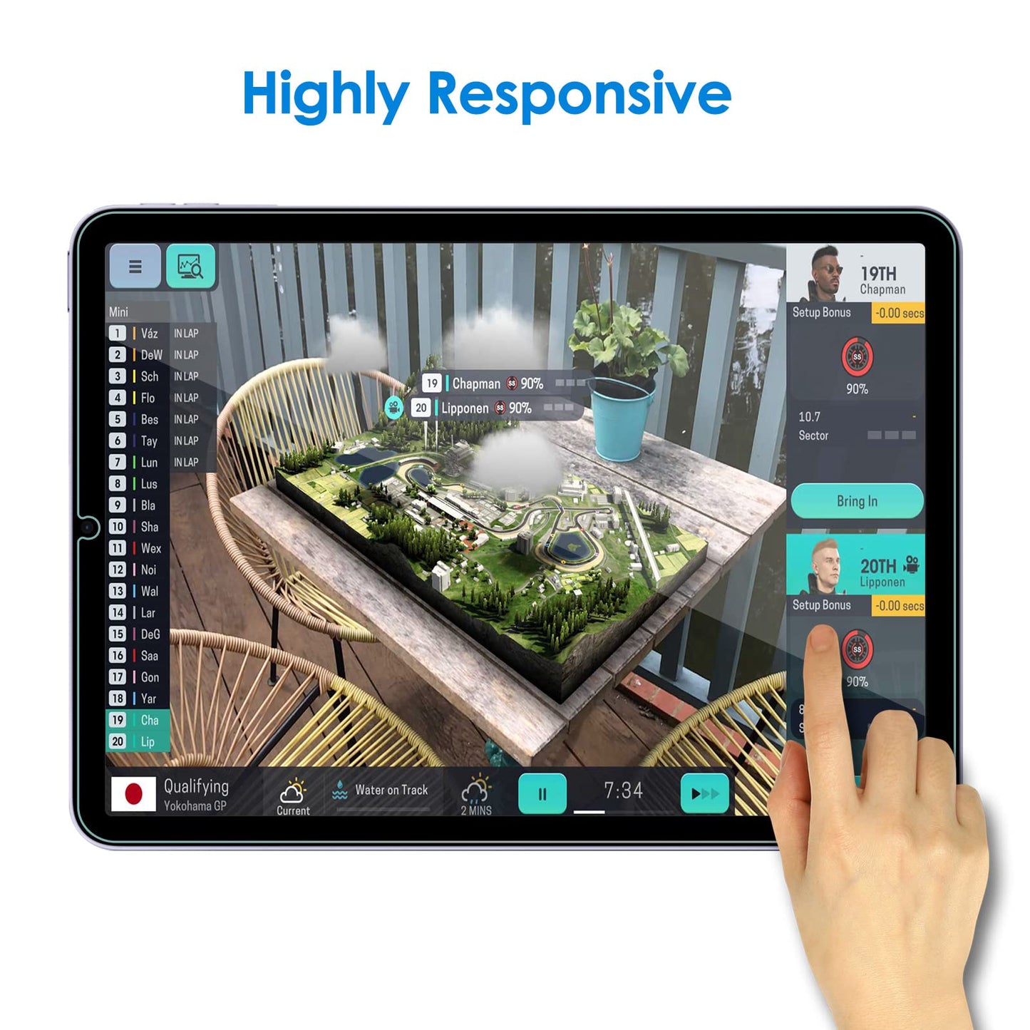 JETech Screen Protector for iPad (A16) 11th/10th Generation (2025/2022), 9H Tempered Glass Film, HD Clear, 2-Pack