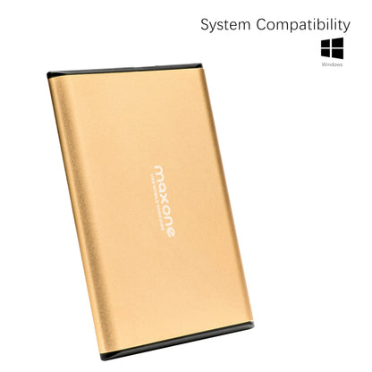 Maxone 500GB Ultra Slim Portable External Hard Drive HDD USB 3.0 Compatible with PC, Laptop, Charcoal Grey