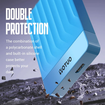 YOTUO 500GB External Hard Drive, Portable Storage Expansion HDD, USB 3.0 & USB-C for PC, Mac, Desktop, Laptop, Smartphone, PS4, Xbox One, Xbox 360, Office & Game Black