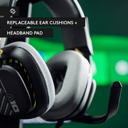 Logitech G Astro A10 Gen 2 Cross-Platform Wired Gaming Headset for PlayStation 5/4, Xbox S|X, Nintendo Switch, PC: 3.5mm Headphone Jack, 32mm Drivers, Flip-to-Mute Mic, Over-Ear - Grey