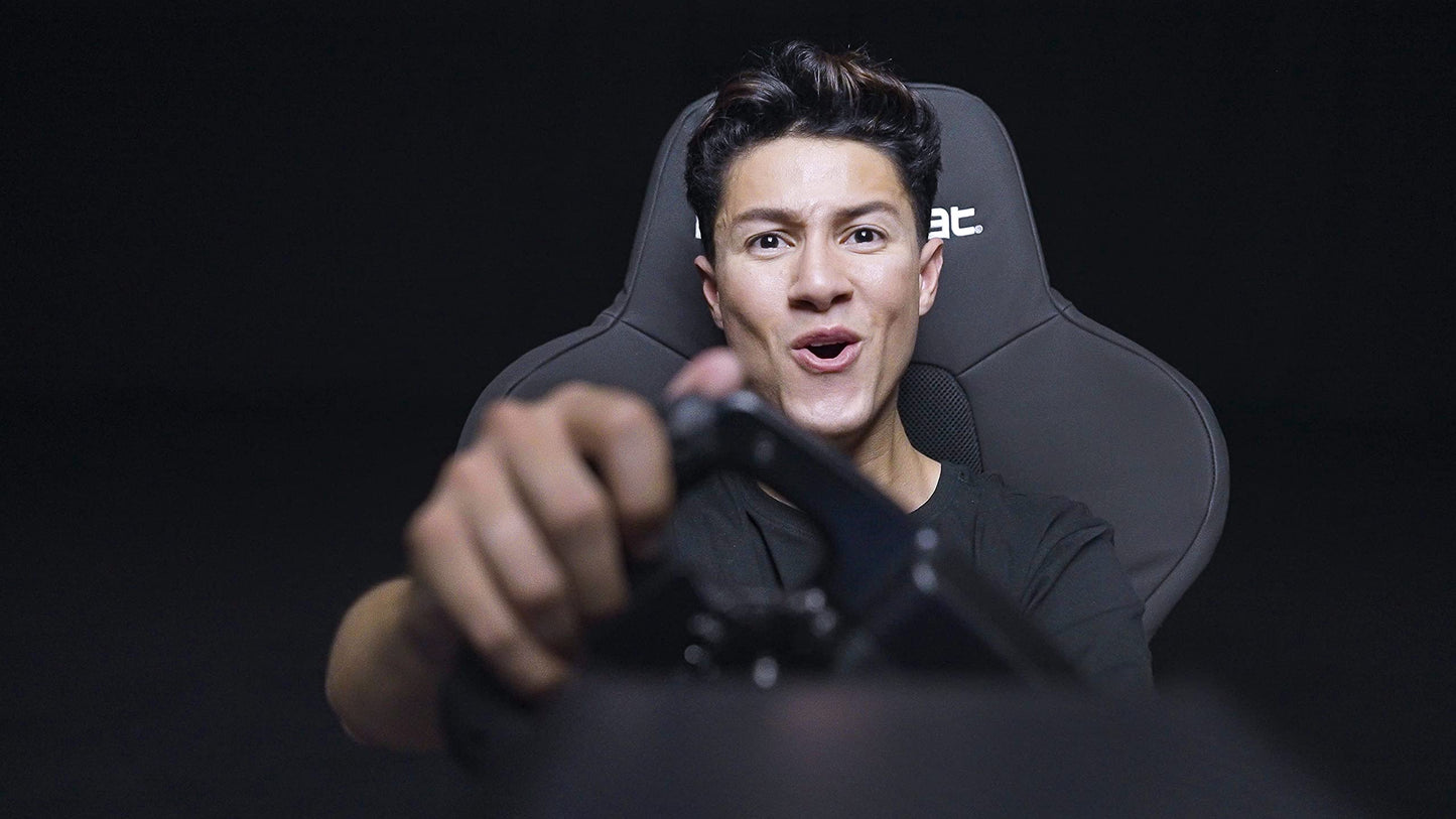 Playseat Trophy Sim Racing Cockpit | High Performance Racing Simulator Cockpit | Supports Direct Drive | Compatible with All Steering Wheels & Pedals on the Market | Supports PC & Console | Black