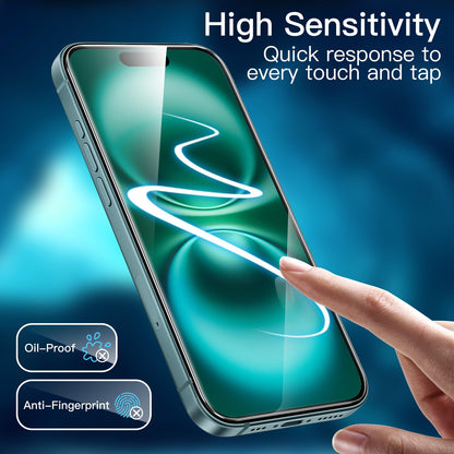 JETech Full Coverage Screen Protector for iPhone 17e (2026) / iPhone 16e, 9H Tempered Glass Film, Case-Friendly, HD Clear, 6.1-Inch Display, 3-Pack