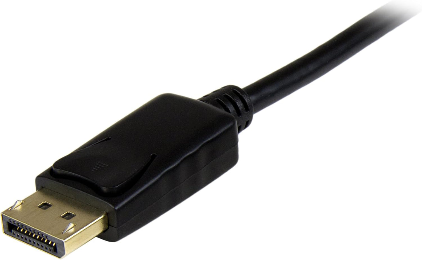 StarTech.com 6ft (2m) DisplayPort to HDMI Cable - 4K 30Hz - DisplayPort to HDMI Adapter Cable - DP 1.2 to HDMI Monitor Cable Converter - Latching DP Connector - Passive DP to HDMI Cord (DP2HDMM2MB)