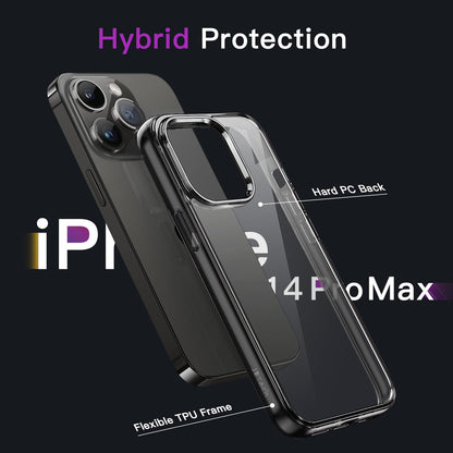 JETech Case for iPhone 14 6.1-Inch, Non-Yellowing Shockproof Phone Bumper Cover, Anti-Scratch Clear Back (Clear)