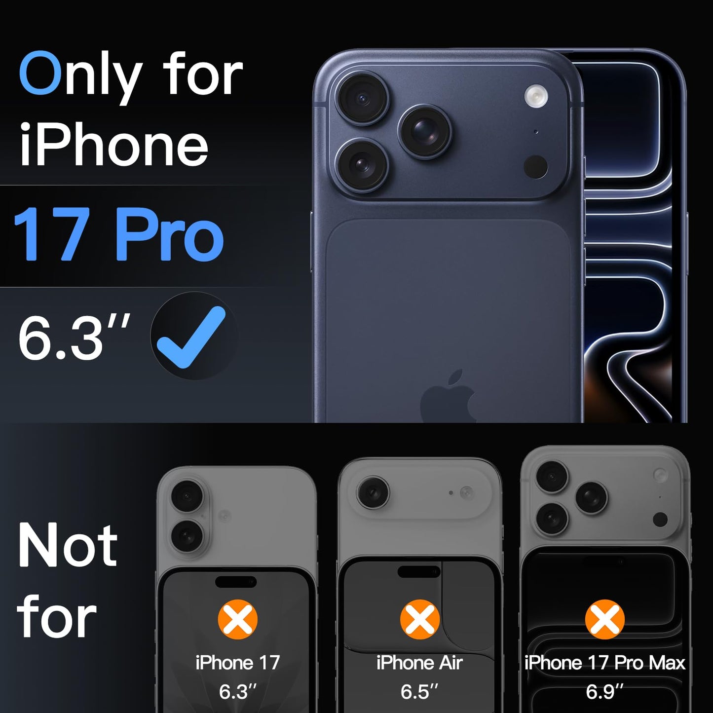 JETech Full Coverage Screen Protector for iPhone 17e (2026) / iPhone 16e, 9H Tempered Glass Film, Case-Friendly, HD Clear, 6.1-Inch Display, 3-Pack