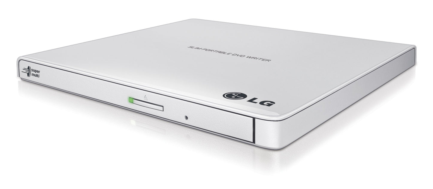 LG GP65NB60 8X USB 2.0 Super Multi Ultra Slim Portable DVD Writer Drive +/-RW External Drive with M-DISC Support - Black