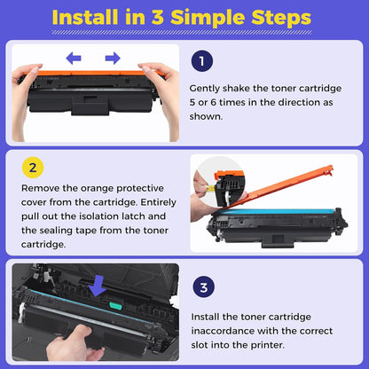 210X Toner Cartridges High Yield Compatible Replacement for HP 210X 210A for Color Pro MFP 4301fdw 4301fdn Pro 4201dw 4201dn Series Printer Ink W2100X W2100A 4-Pack Color Combo