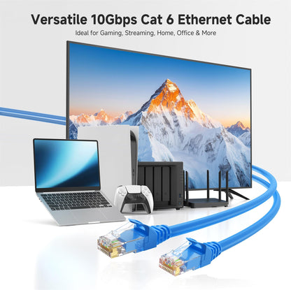 Cable Matters 10Gbps Snagless Cat 6 Ethernet Cable - 25ft, Cat 6 Cable, Cat6 Cord, Ethernet Cord, Black