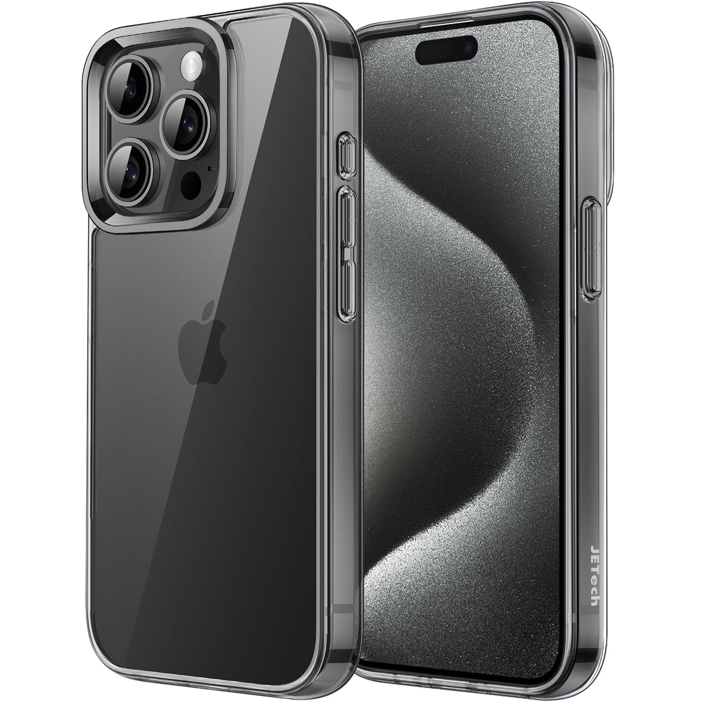 JETech Case for iPhone 15 6.1-Inch, Non-Yellowing Shockproof Phone Bumper Cover, Anti-Scratch Clear Back (Clear)