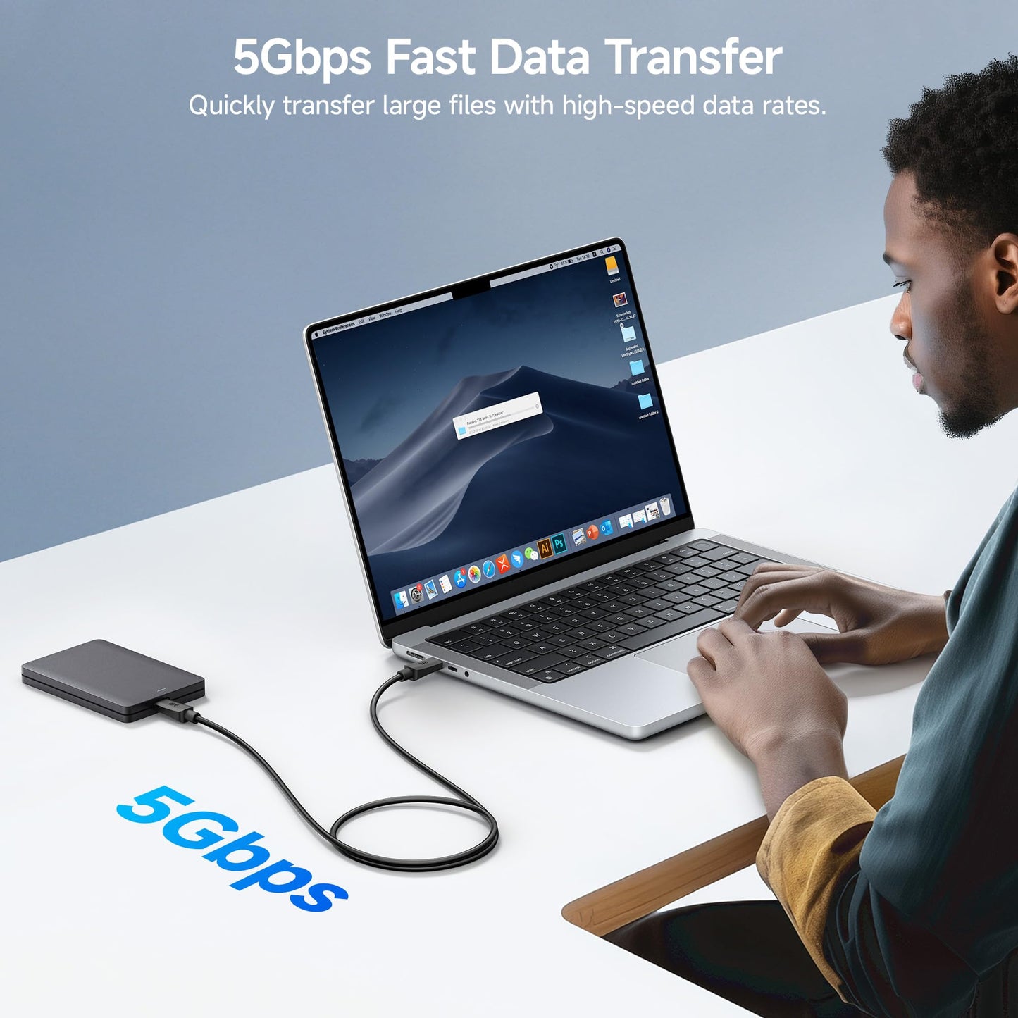 Cable Matters 20Gbps USB C to USB C Monitor Cable - 6ft / 1.8m, Supports Up to [8K@30Hz / 4K@120Hz Video, 240W Charging, 20Gbps Data Transfer], USBC Video Cable, Works with CarPlay, Android Auto