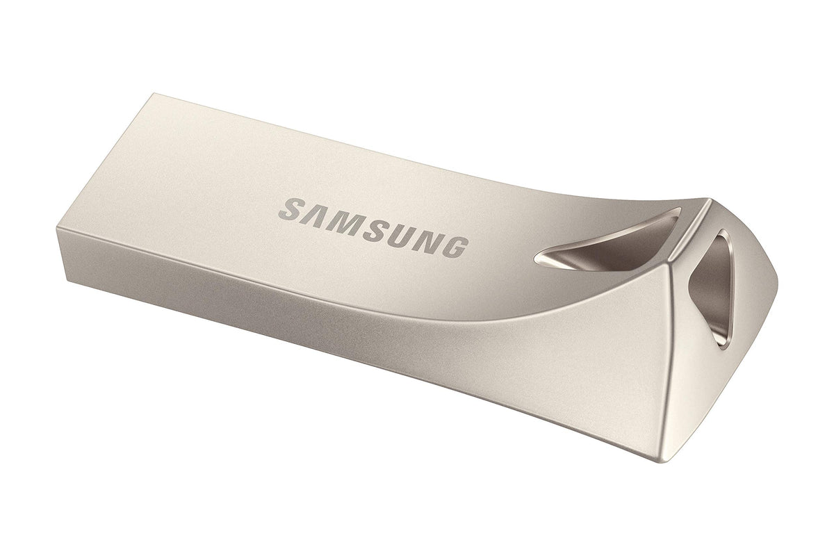 SAMSUNG BAR Plus 3.1 USB Flash Drive, 128GB, 400MB/s, Rugged Metal Casing, Storage Expansion for Photos, Videos, Music, Files, MUF-128BE4/AM, Titan Grey