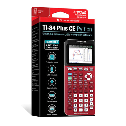 Texas Instruments TI-84 Plus CE Color Graphing Calculator, Black