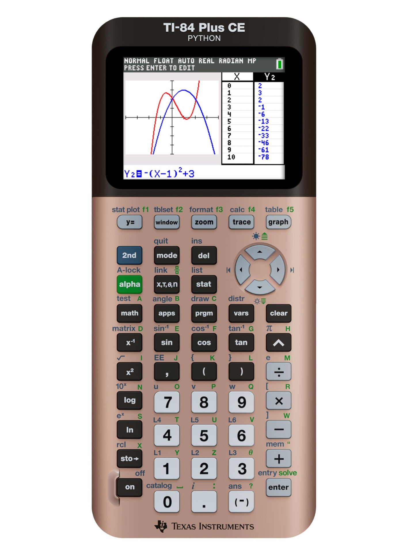 Texas Instruments TI-84 Plus CE Color Graphing Calculator, Black