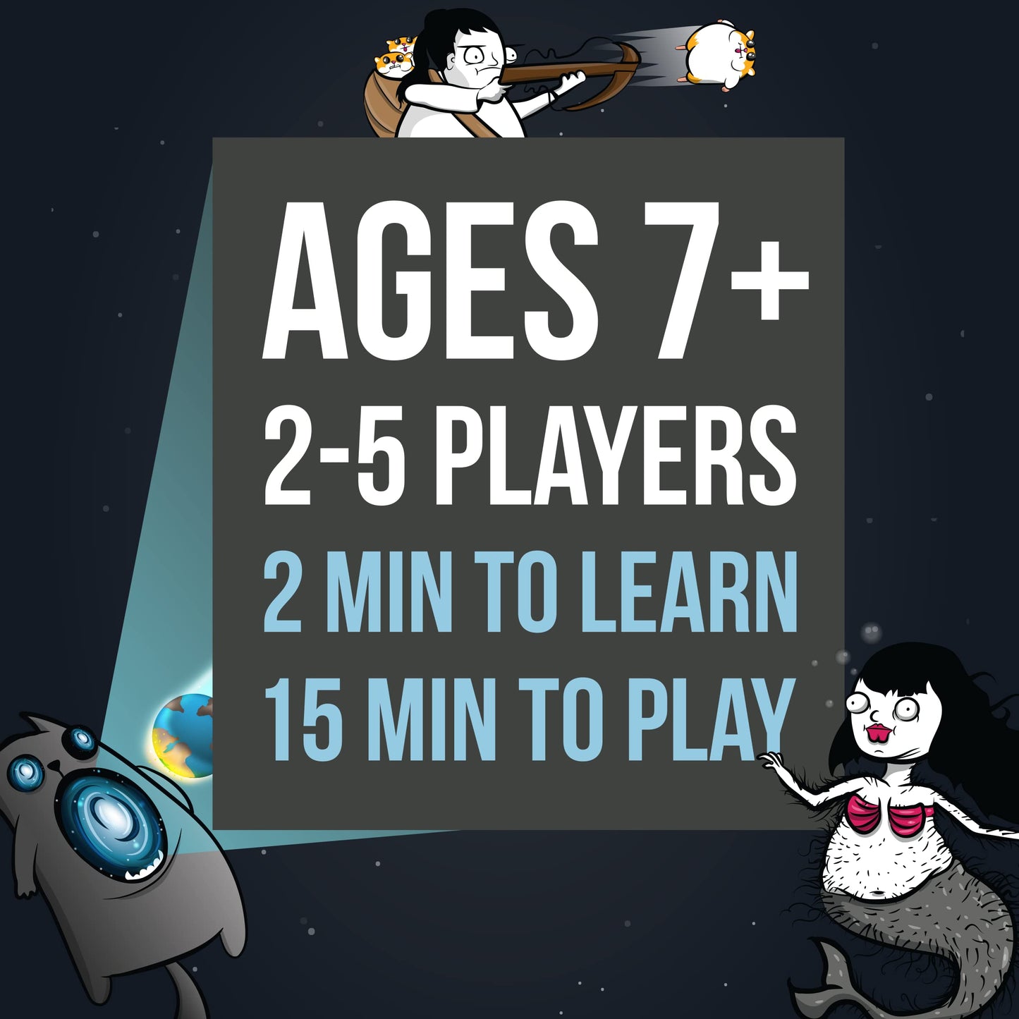 Exploding Kittens Original Edition - 2-5 Players - Ages 7+ - 15 Minutes to Play - High Stakes Card Game - Party Game, Family Game Night, Kid and Adult Card Game