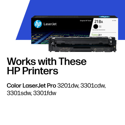 HP 218A Toner Cartridge 4-Pack (Black, Cyan, Magenta, Yellow) | Compatible Color LaserJet Pro 3201 & MFP 3301 Series Printers | W2180AQ1 Combo Pack
