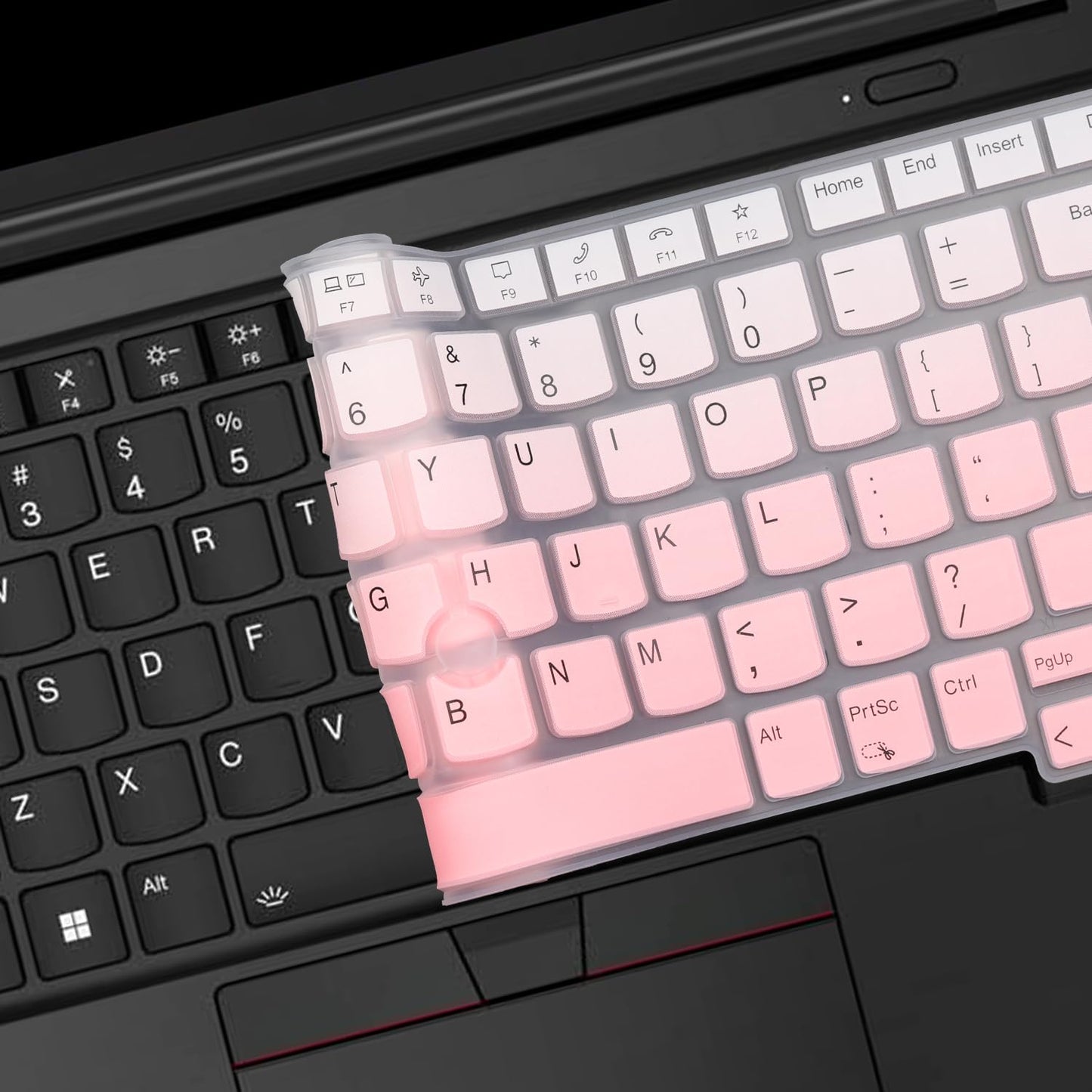 Keyboard Cover for Lenovo Thinkpad x1 Carbon Gen 11/10 14", ThinkPad X1 Yoga Gen 8/7, ThinkPad T14 T14s L14 P14s Gen 4/3, Thinkpad E14 Gen 6/5 (Not Fit T14 L14 P14s Gen 6/5/3/2/1, E14 Gen 7)-Black