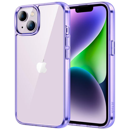 JETech Case for iPhone 14 6.1-Inch, Non-Yellowing Shockproof Phone Bumper Cover, Anti-Scratch Clear Back (Clear)