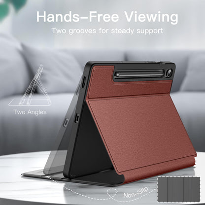 JETech Case for Samsung Galaxy Tab S10 Lite / S10 FE / S9 FE 10.9-Inch with S Pen Holder, Slim Folio Stand Protective Tablet Cover, Multi-Angle Viewing (Black)
