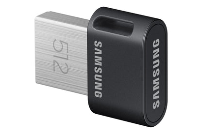 SAMSUNG FIT Plus 3.1 USB Flash Drive, 128GB, 400MB/s, Plug In and Stay, Storage Expansion for Laptop, Tablet, Smart TV, Car Audio System, Gaming Console, MUF-128AB/AM,Gunmetal Gray