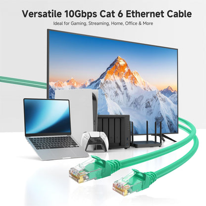 Cable Matters 10Gbps 5-Pack Snagless Short Cat 6 Ethernet Cable - 3ft, Cat 6 Cable, Cat6 Cord, Ethernet Cord, Black