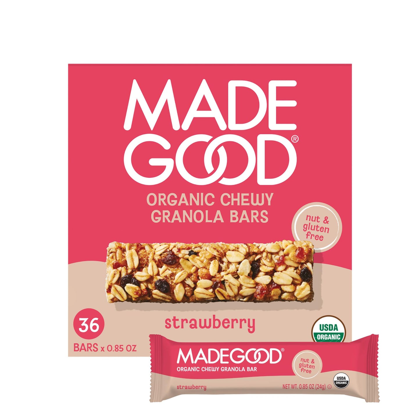 MadeGood Granola Variety Pack, Crunchy Squares, Bites, Bars, and Morning Bars for Breakfast and Healthy Snacking, Organic and Gluten Free, 36 Pack