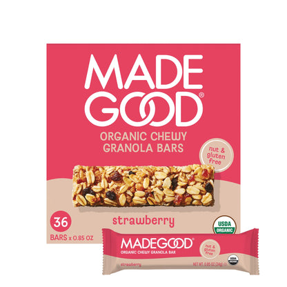 MadeGood Granola Variety Pack, Crunchy Squares, Bites, Bars, and Morning Bars for Breakfast and Healthy Snacking, Organic and Gluten Free, 36 Pack