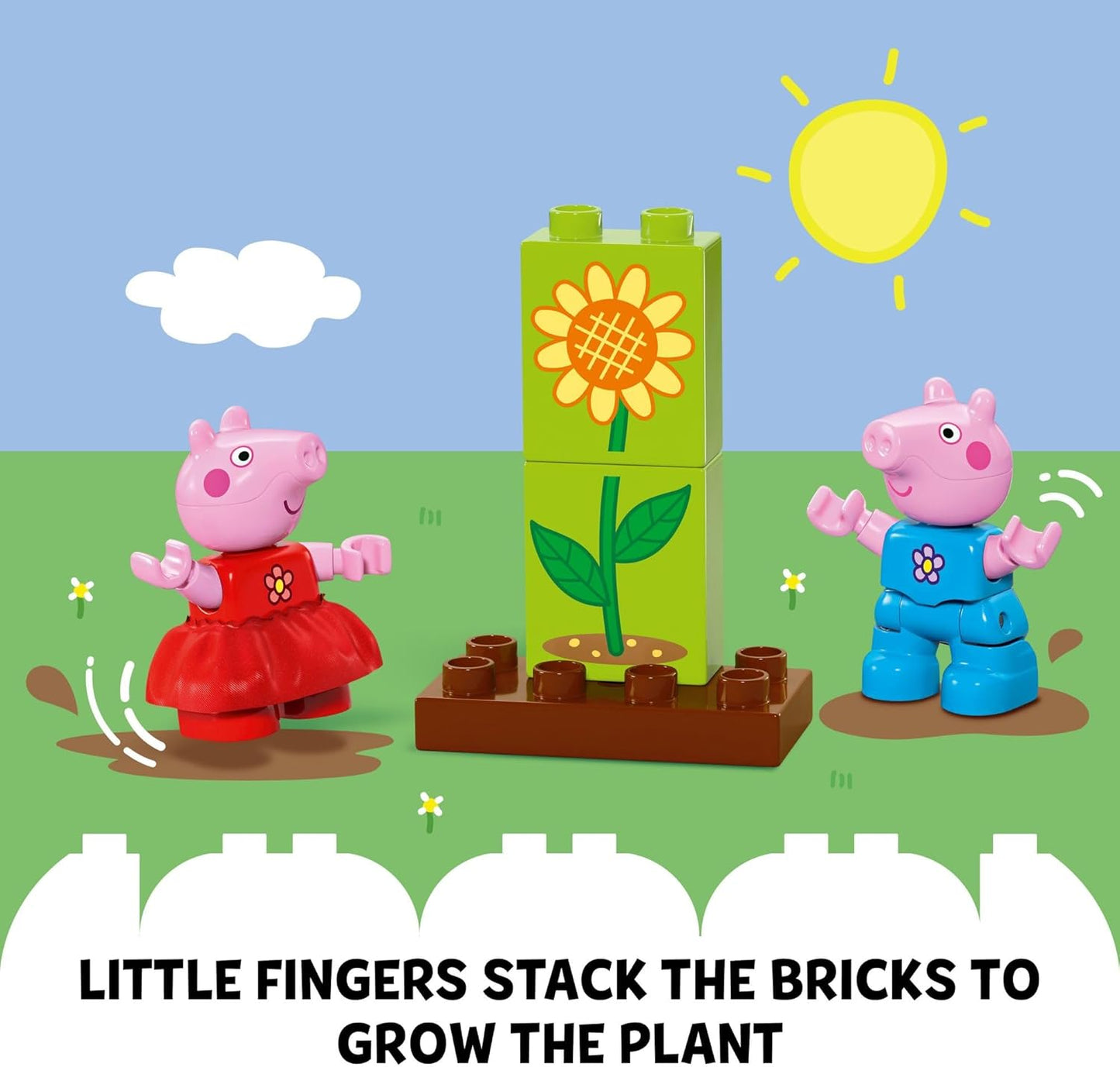 LEGO DUPLO Peppa Pig Garden and Tree House Toddler Toy, Building Block Learning Set for Preschool Kids with 2 Figures Included, Peppa Pig Toy Gift Idea for Toddlers Ages 2 and Up, 10431